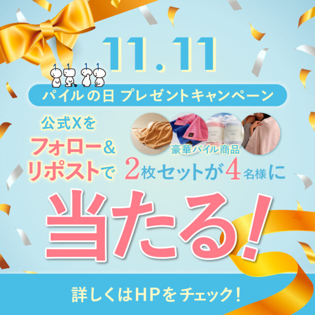 【応募規約】パイルの日 (11/11)プレゼントキャンペーン